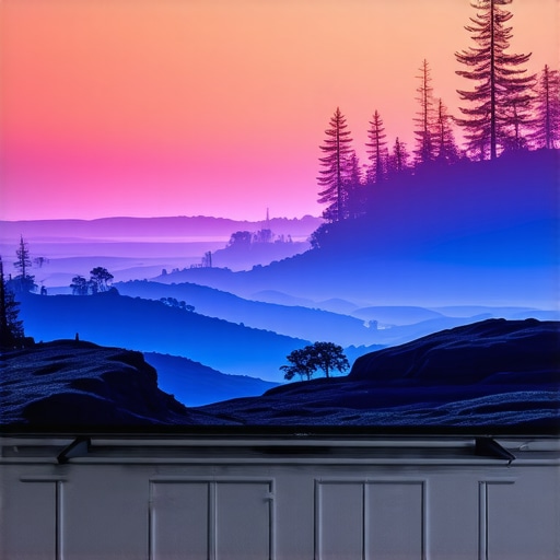 Modern OLED TV showcasing vivid visuals in a home theater setup