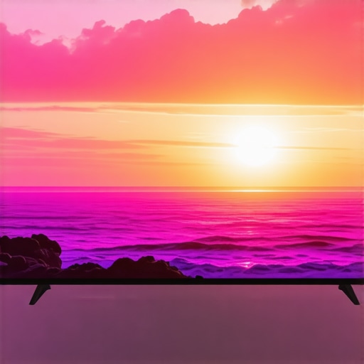 Close-up of a high-quality OLED TV screen demonstrating vibrant colors and deep blacks.